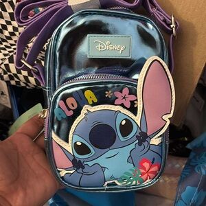 Disney Stitch Aloha Kids Bag - Blue and Purple
